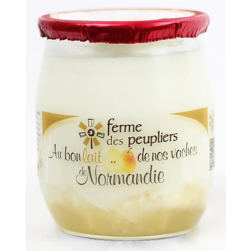 FERME DES PEUPLIERS Yoghurt Pear 125g x 12 (France) FERME DES PEUPLIERS Yoghurt Pear 125g x 12 (France)