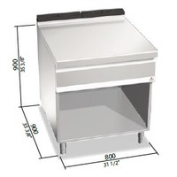 N9-8M - Plain Top on Cabinet, Maxima 900