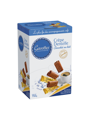 GAVOTTES Crepe Dentelle CREPE DENTELLE CHOCOLAT AU LAIT - 150pcs Box  / 750 g(France)