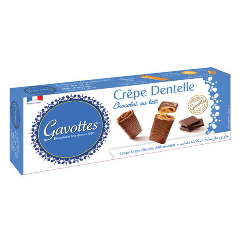 GAVOTTES Milk Chocolate CREPE DENTELLE - 90gr Pack (France)