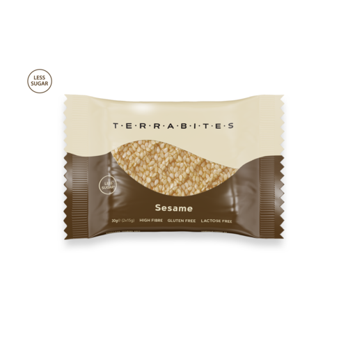 TERRABITES Sesame Seeds - Gluten & Lactose Free - Pack of 10 x 30g Squares (Greece) TERRABITES Sesame Seeds - Gluten & Lactose Free - Pack of 10 x 30g Squares (Greece)