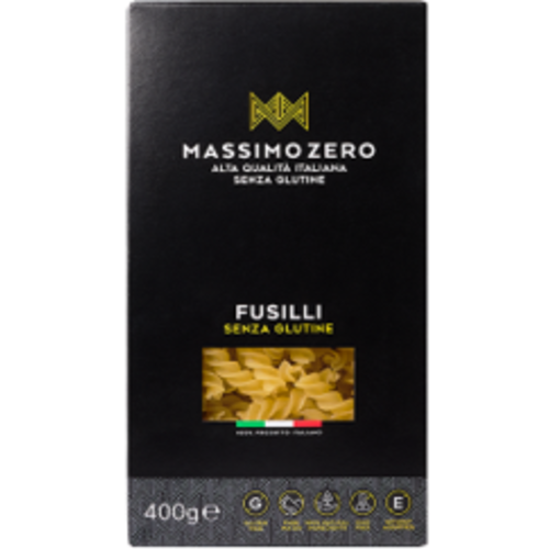 MASSIMO ZERO Fusilli 400 Grams  Gluten Free