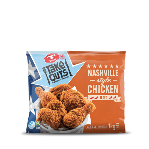 TEGEL Nashville style Chicken portions 1 KG (Frozen)