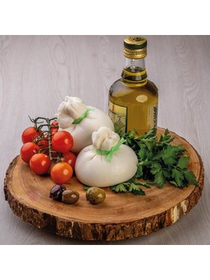 ITALFOOD Burrata Cheese 125 Grams x 8 Pieces (1 Kg)