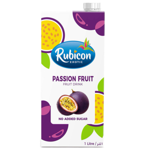 RUBICON EXOTIC Passion Juice Drink NSA (Case 12 x 1L)