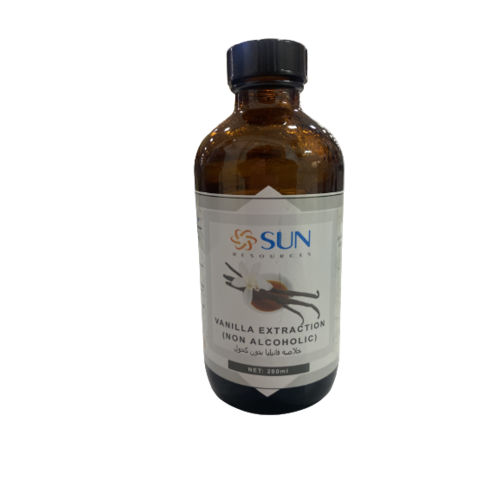 SUN RESOURCES MADAGASCAR Organic Vanilla Extract Alcohol Free 200 ML