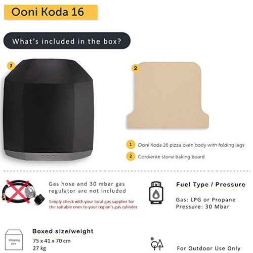 OONI Ooni Koda 16 - Outdoor Gas Pizza Oven