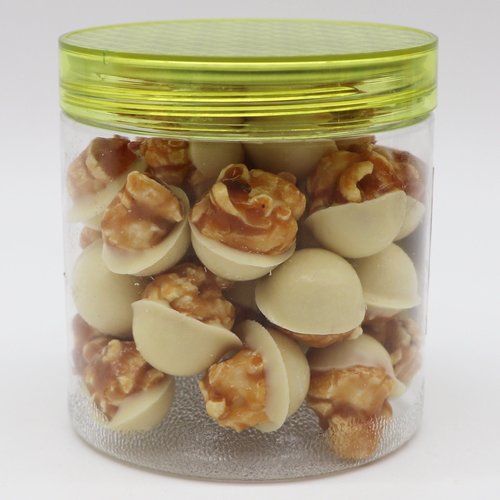 Choco-pop Amaretto Popcorn coated with White Chocolate 140 Grams Choco-pop Amaretto Popcorn coated with White Chocolate 140 Grams