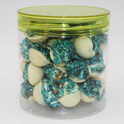 Choco-pop Blue Raspberry Popcorn coated White Chocolate 140 Grams