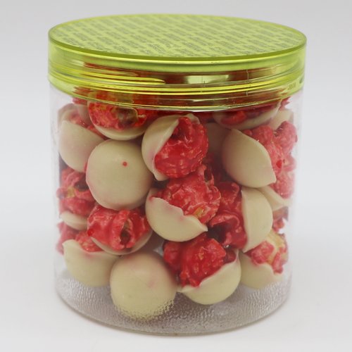 Choco-pop Strawberry Popcorn Coated with White Chocolate 140 Grams