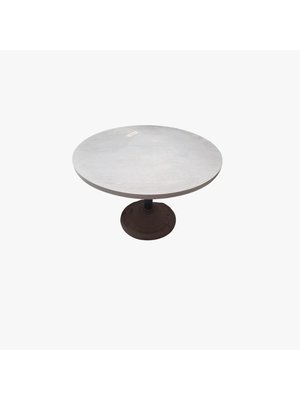 Round Wooden Table with Metal Stand, ⌀ 1000 mm