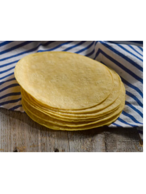 Frozen Corn Tortillas 06" 10 Grams For Chips