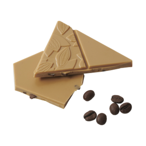 VALRHONA Dulcey 35% with Coffee Bean Pieces Chocolate Indulgent Bar 120 Grams