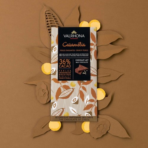 VALRHONA Caramelia 36% Indulgent Bar 120 Grams VALRHONA Caramelia 36% Indulgent Bar 120 Grams