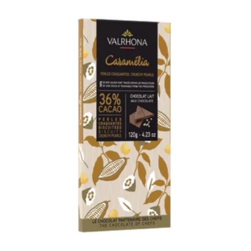 VALRHONA Caramelia 36% Pure Origin Bar 120 Grams