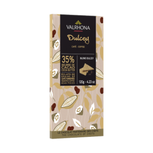 VALRHONA Dulcey 35% Pure Origin Bar 120 Grams VALRHONA Dulcey 35% Pure Origin Bar 120 Grams
