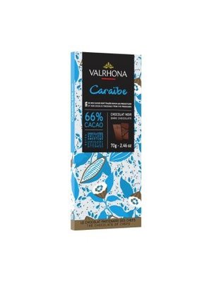 VALRHONA Caraibe 66% Pure Origin Bar 70 Grams