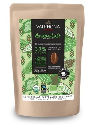 VALRHONA Andoa Lait Baking Milk Chocolate 250 Grams