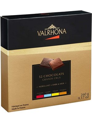 VALRHONA Discovery Box 4 Dark and Milk Grands Crus 260 Grams