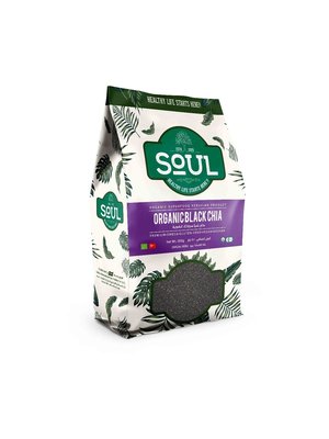 SOUL Organic Quinoa Chia Seeds Black 500 gm