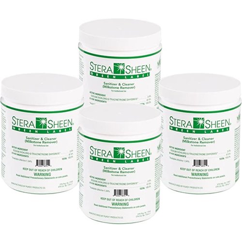 STERA SHEEN Green Label Food Grade Cleaner & MilkStone Remover (1 x 4 Lbs Jar)