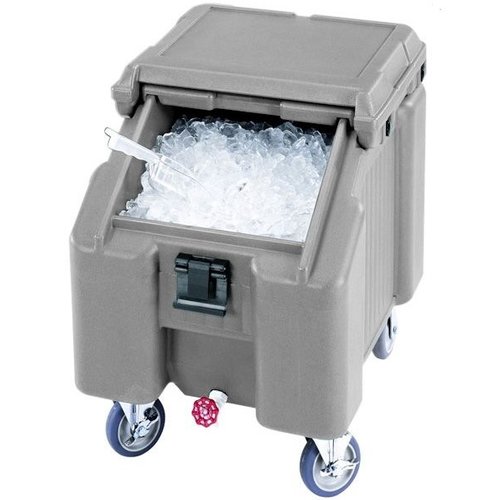 CAMBRO ICS100L180 - Insulated Mobile Ice Caddy with Sliding Lid and Slant Top Slide