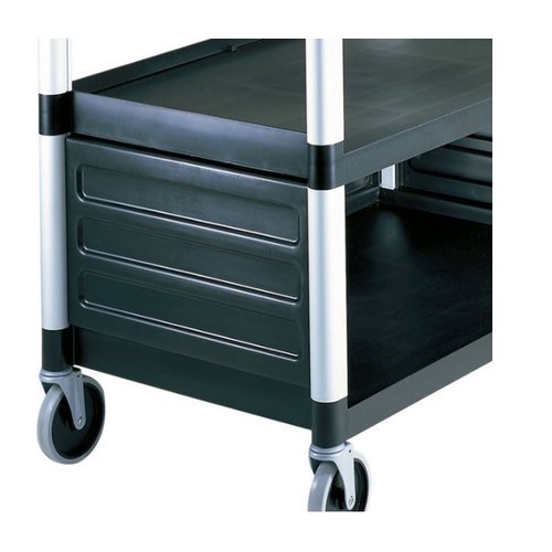 BC340KDP110 - Black Single Shelf Panel Set for KD Utility Cart BC340KDP110 - Black Single Shelf Panel Set for KD Utility Cart