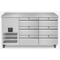 HJC2 R1 XWW - 2-Section Undercounter Refrigerator with 6 Drawers