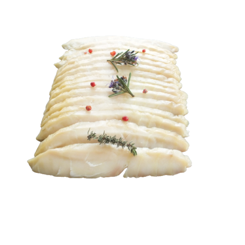 PERLE NOIRE Frozen Smoked Sturgeon "Le Sashimi" (sliced, skinless)  Premium Fillets, 200 g