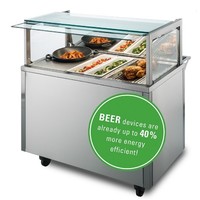 Culinario Master Touch - 3 x GN 1/1 Food Dispensing Showcase with Patented Intuitive Programmable Touch-Screen Controls (DEMO UNIT)