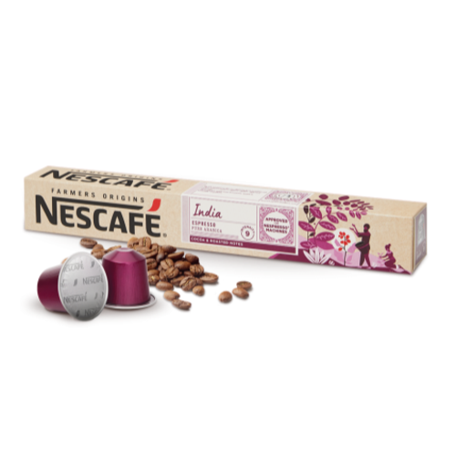NESCAFE Farmers Origins Coffee Capsules | India 12x10 Pods Per Pack