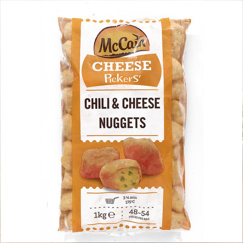 MCCAIN Chili & Cheese Nuggets 1 KG x 6 Packs