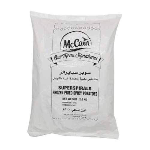 MCCAIN Fries Spiral Spicy Arabic 2.5 KG MCCAIN Fries Spiral Spicy Arabic 2.5 KG