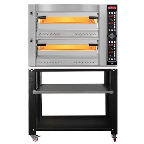 SGS PZ 7575 DE + PT 7575 - 2-Deck Electric Digital Pizza Oven with Stand SGS PZ 7575 DE + PT 7575 - 2-Deck Electric Digital Pizza Oven with Stand