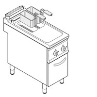 FR48FE9 - Freestanding 8+8L Electric Fryer on Closed Cabinet (USED)