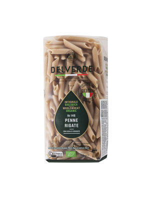 DELVERDE Whole Wheat  Organic Penne Rigate 20 x 500 Grams