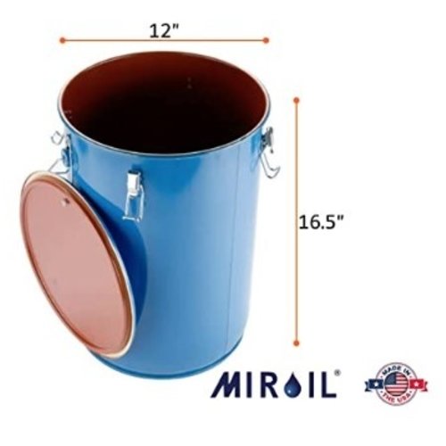 MirOil 30 L - 17" Oil Disposal Caddy with Lid Lock