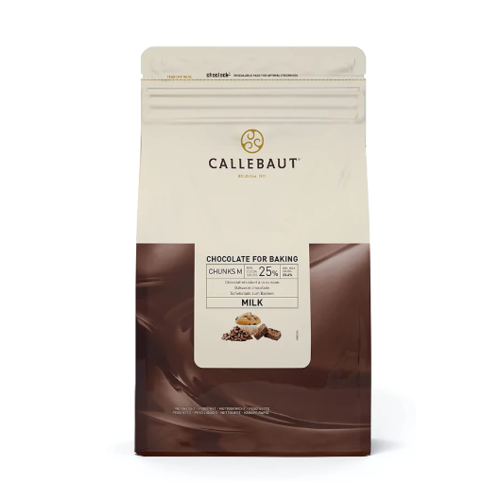 CALLEBAUT  Milk Chocolate Baking Chunks - 2.5kg