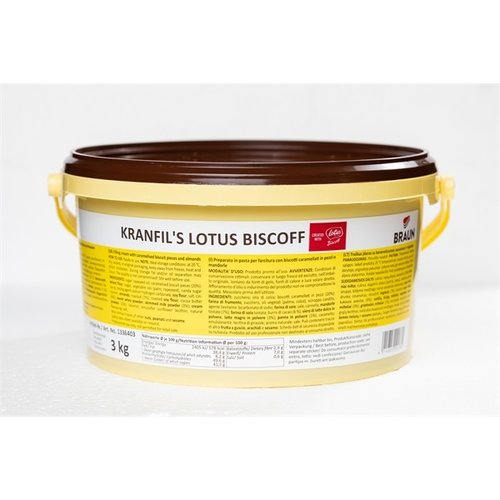 MARTIN BRAUN Kranfil's Caramel Cookie & Almond / Lotus Biscoff 3 KG MARTIN BRAUN Kranfil's Caramel Cookie & Almond / Lotus Biscoff 3 KG