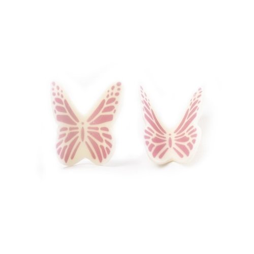 DOBLA  Butterfly White/Pink 120 Pieces 290 Grams