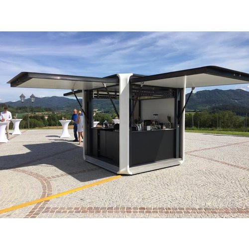 CUBOX 250 EP - Mobile Sales System Kiosk with Solar Panels