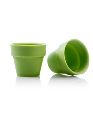 DOBLA  Flower Pot Cup Green 28 Pieces 840 Grams