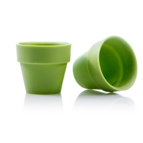 DOBLA  Flower Pot Cup Green 28 Pieces 840 Grams