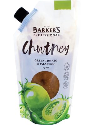 BARKERS Green Tomato & Jalapeno Chutney 1 KG