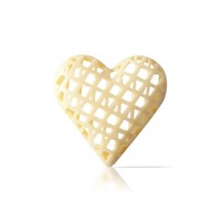 Heart White (48 x 61mm) 32 Pieces 260 Grams