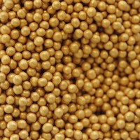 Sugar Pearls 4mm Pearly Gold 1 KG