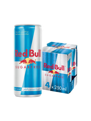 RED BULL Red Bull Energy Drink Sugar Free 4 Packs x 250 ml