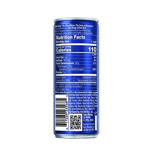 RED BULL Red Bull Energy Drink Blueberry 4 Packs x 250 ml