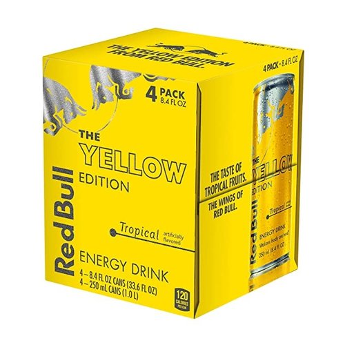 RED BULL Red Bull Energy Drink Tropical 4 Packs x 250 ml