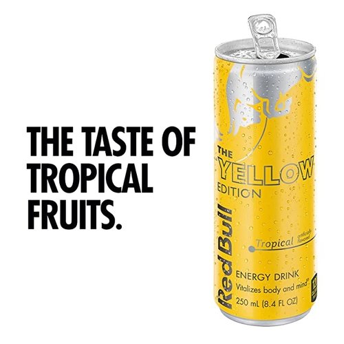 RED BULL Red Bull Energy Drink Tropical 4 Packs x 250 ml